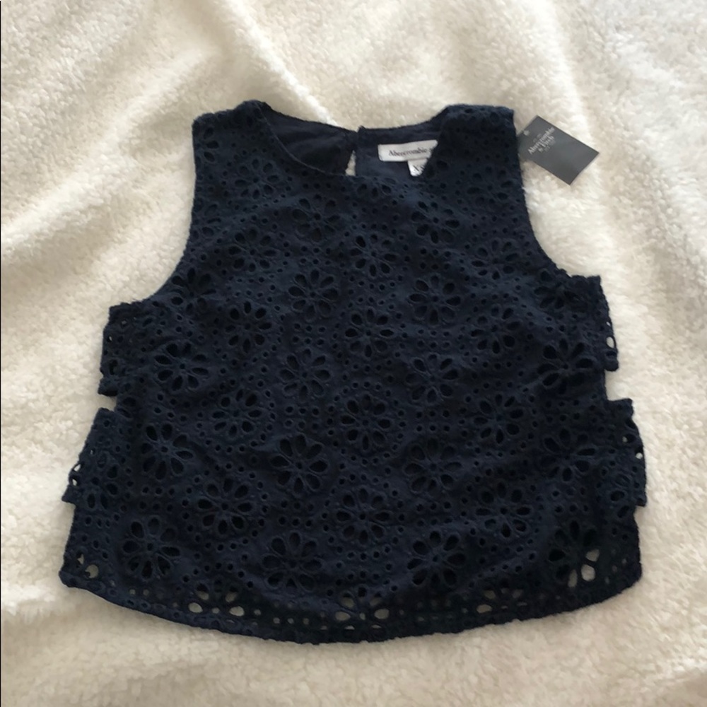 Abercrombie Eyelet Crop Top